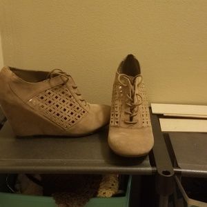 Wedge booties